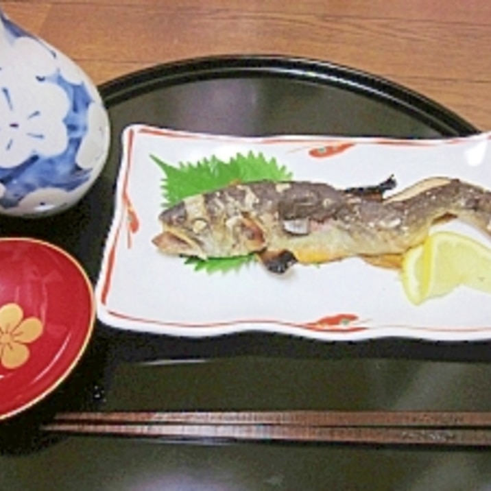 渓流の王者　岩魚を食す☆　定番「塩焼き」